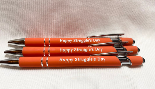 Orange~Happy Struggle’s Day Ink pen Qty 1