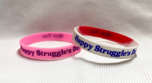 Miss You~Happy Struggle’s Day wristbands (Set of 2)